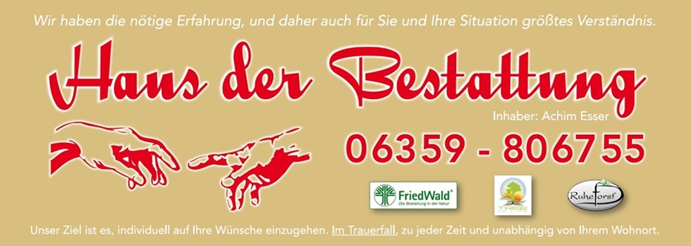 Haus der Bestattung - Werbung